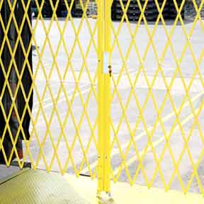 safety yellow gates to prevent accidental falls
