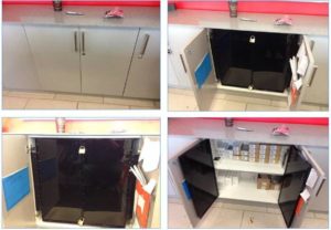 inner cabinet security doors